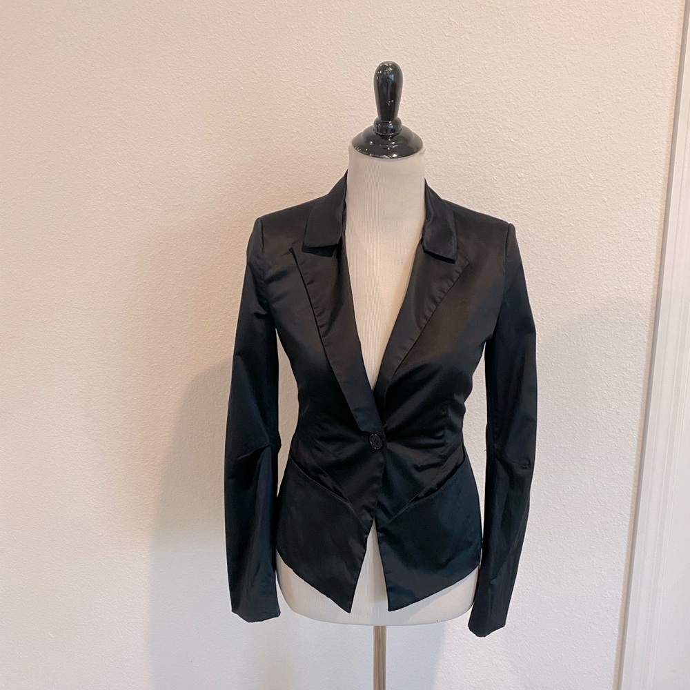 BCBG Max Azria One button Blazer